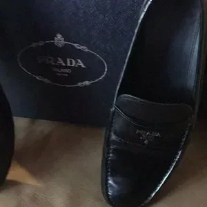 Prada Signature Loafers. size 11.5 US  (per box) Prada | Shoes | Prada Signature Loafers Size 15 Us Per Box  main image 2
